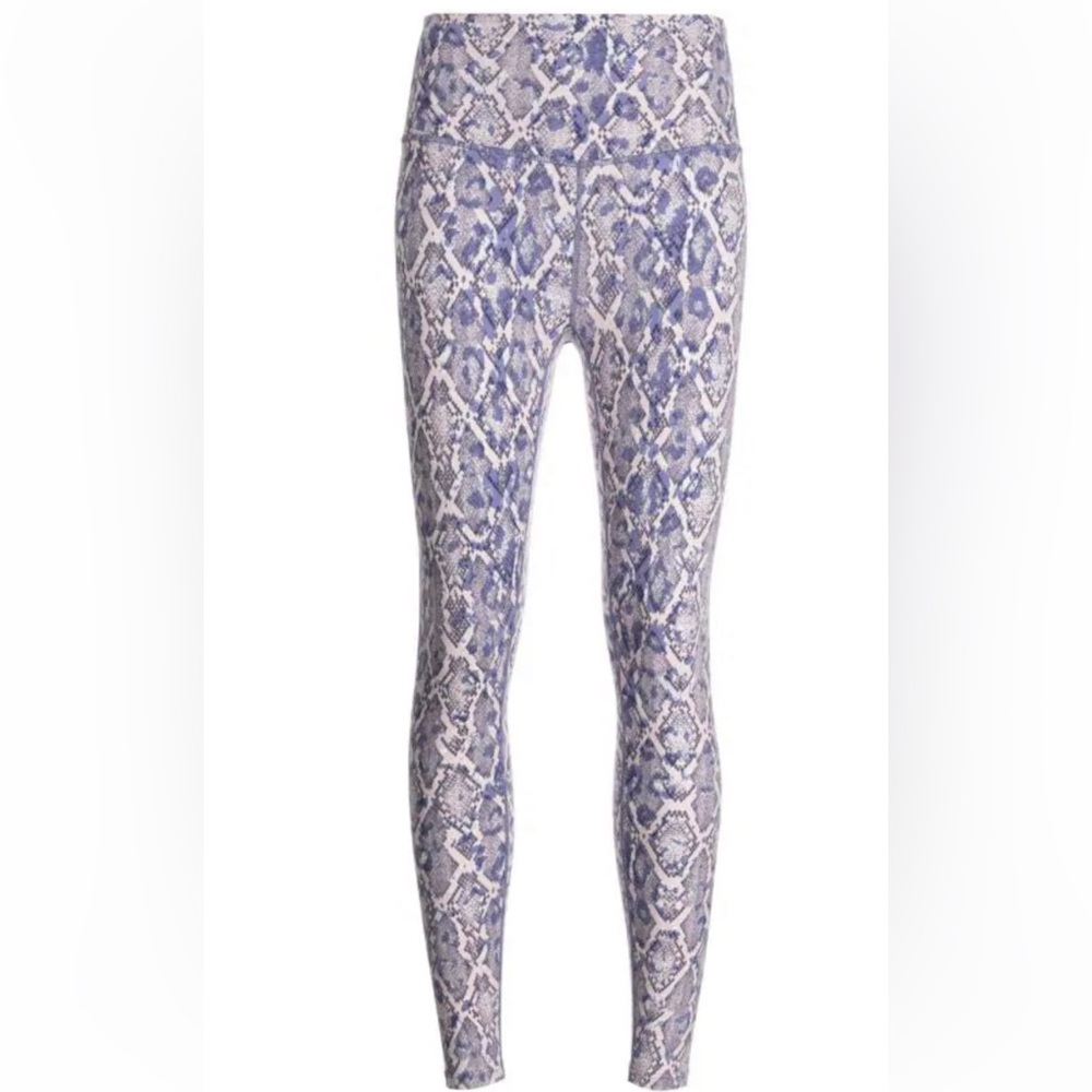 Varley Let's Move high-waist leggings Sz Small Snakeskin Print